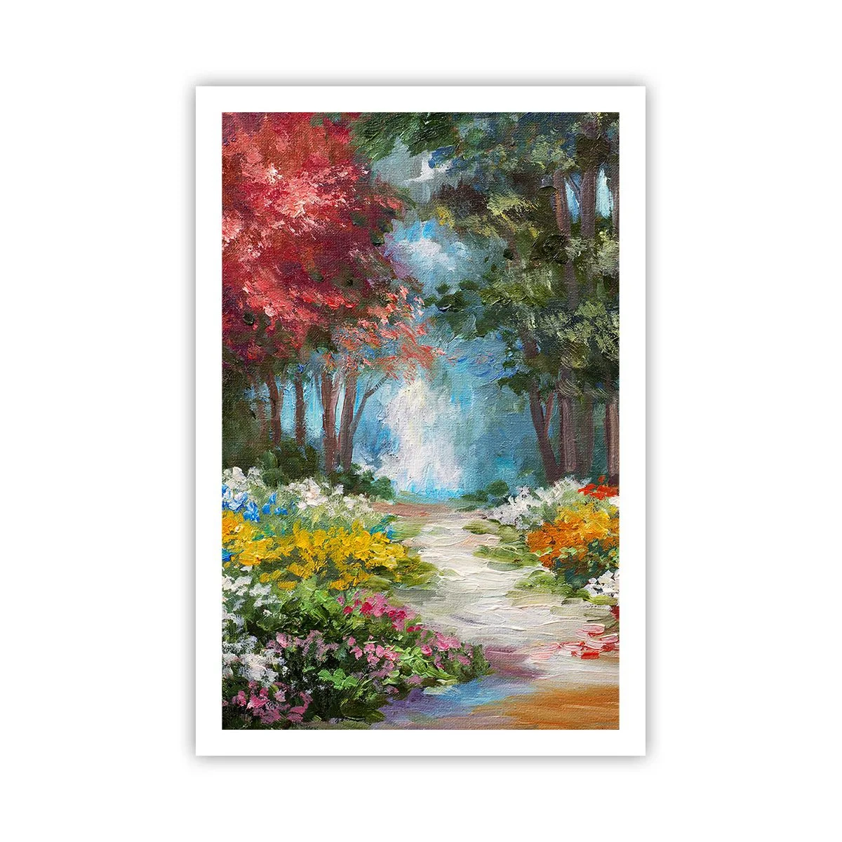 Poster - Il giardino del bosco d'aprile - 61x91 cm
