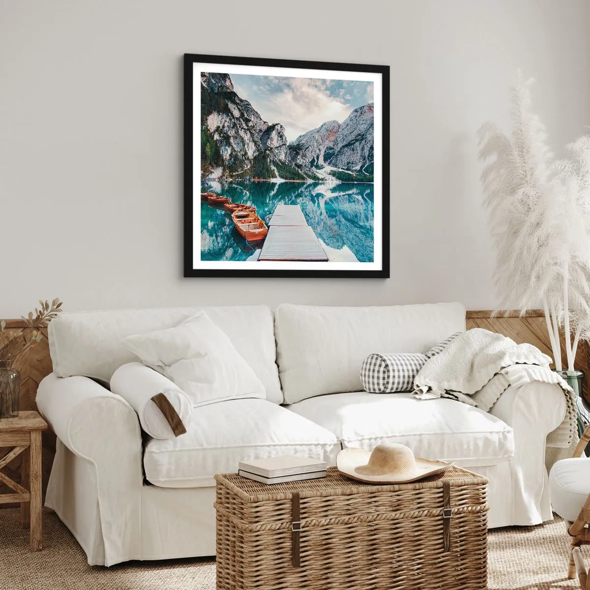 Poster in cornice nera - Ti mostriamo la bellezza - 40x40 cm