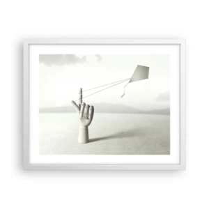 Poster in cornice bianca - Prova di forza - 50x40 cm