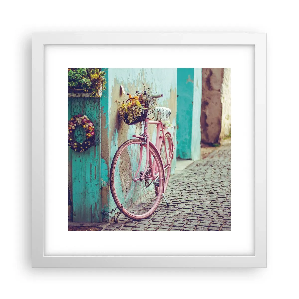 Poster in cornice bianca - Torno subito - 30x30 cm