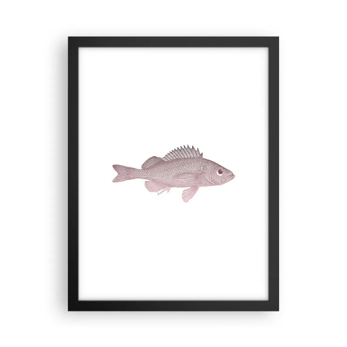 Poster in cornice nera - Il pesce dagli occhi enormi - 30x40 cm