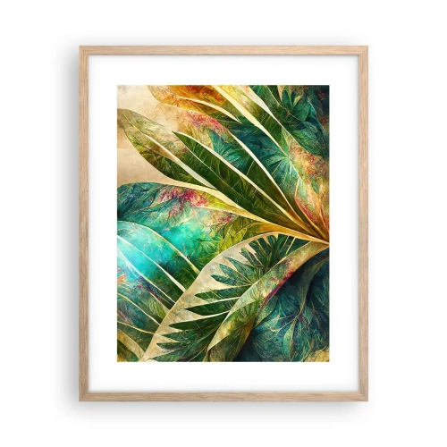 Poster in cornice rovere chiaro - I colori dei tropici - 40x50 cm