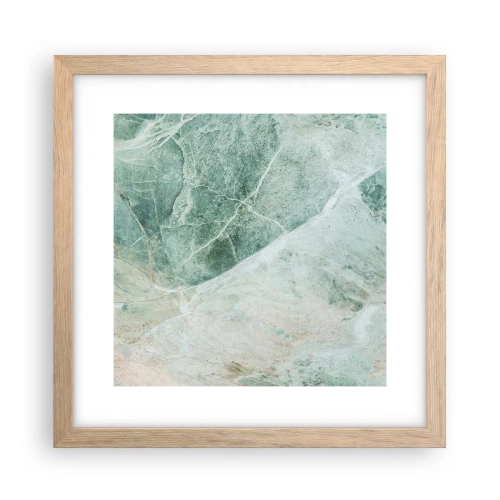 Poster in cornice rovere chiaro - Il freddo nobile della pietra - 30x30 cm