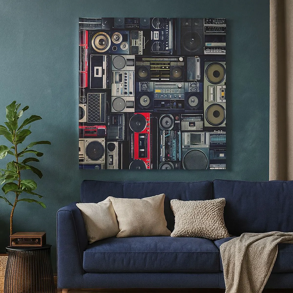 Quadro su tela - Stampe su Tela - Nostalgia degli anni '80 - 30x30 cm