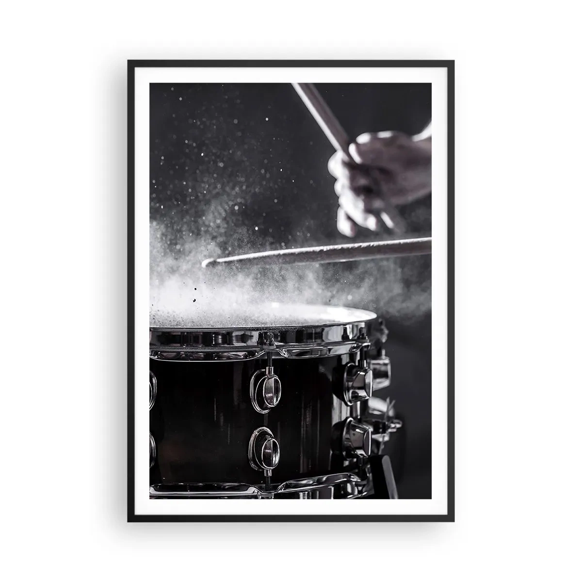 Poster in cornice nera - Il polso della musica - 70x100 cm
