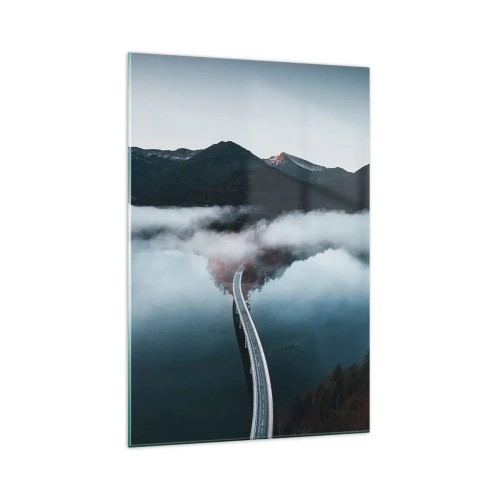 Quadro su vetro - Sull'acqua liscia come uno specchio - 70x100 cm