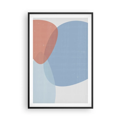 Poster in cornice nera - Legami pastello - 61x91 cm