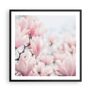 Poster in cornice nera - Ideale di delicatezza - 60x60 cm