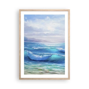 Poster in cornice rovere chiaro - Porta sollievo - 50x70 cm