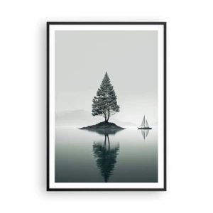 Poster in cornice nera - Paesaggio onirico - 70x100 cm