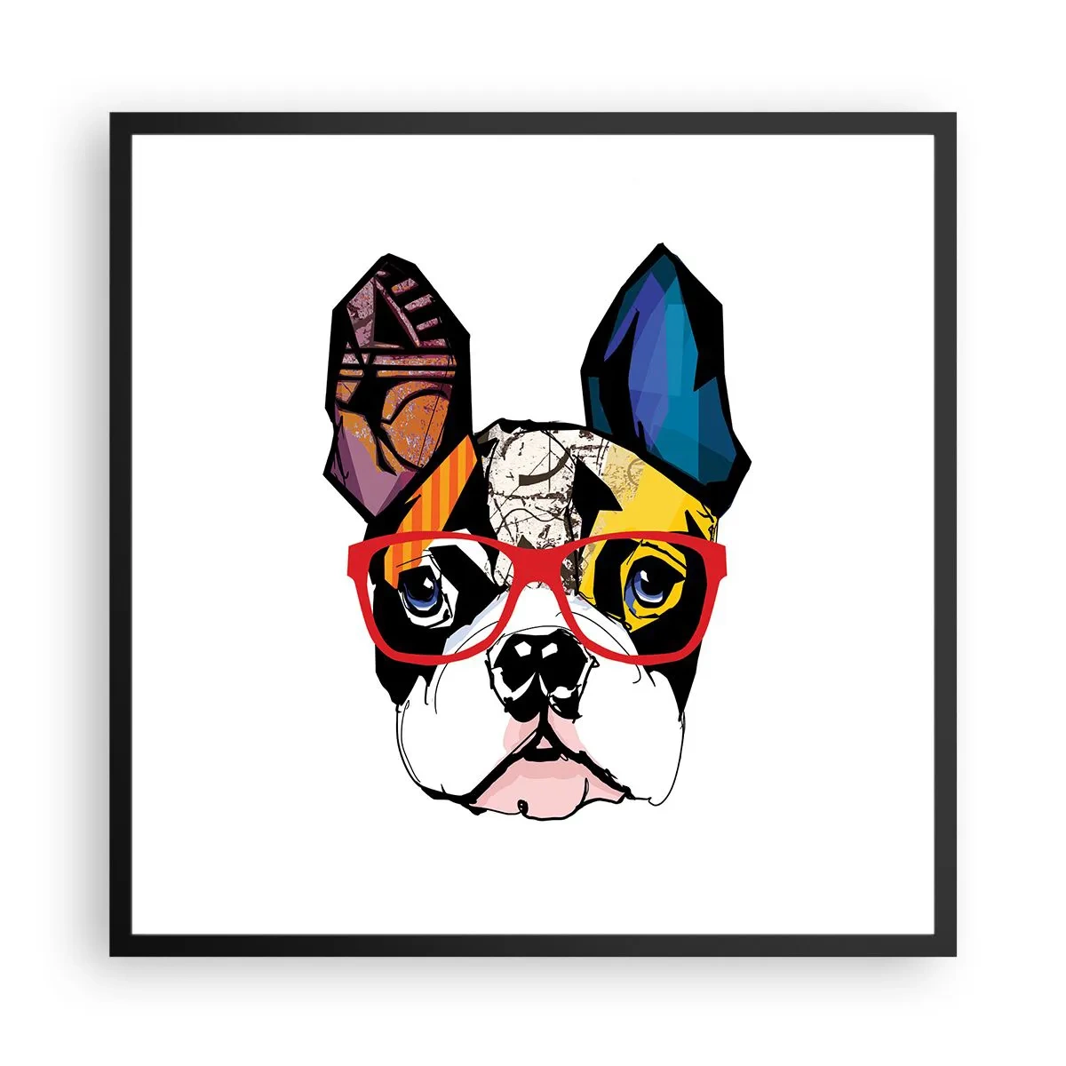 Poster in cornice nera - Intellettuale - 60x60 cm