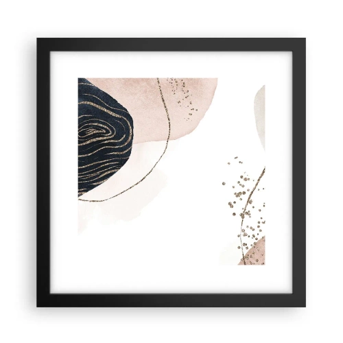 Poster in cornice nera - Tutto scorre - 30x30 cm