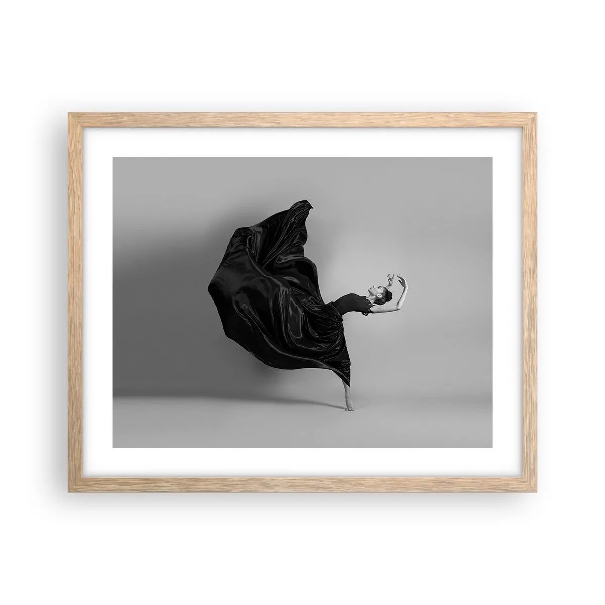 Poster in cornice rovere chiaro - Musica alata - 50x40 cm