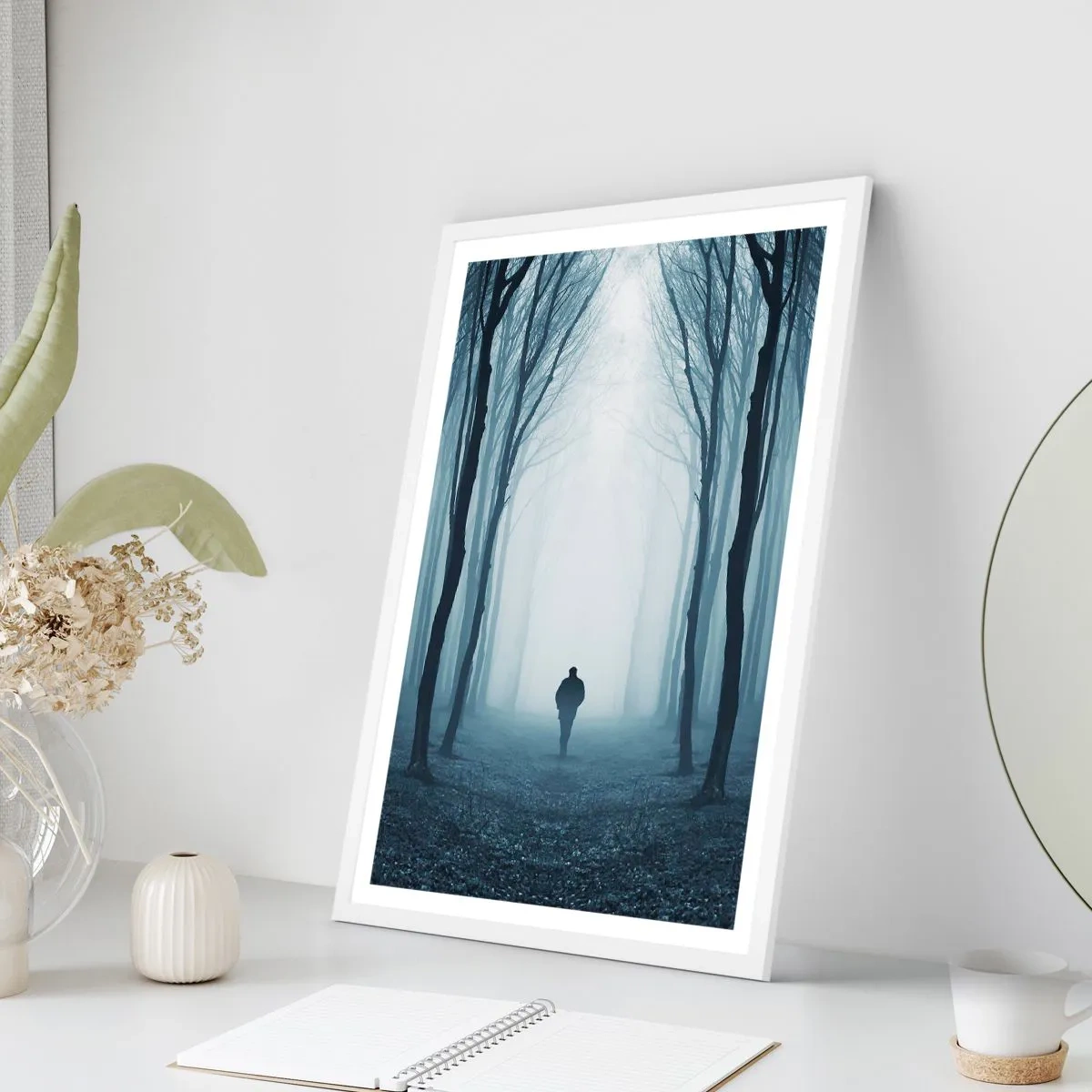 Poster in cornice bianca - E tutto è semplice e chiaro - 40x50 cm