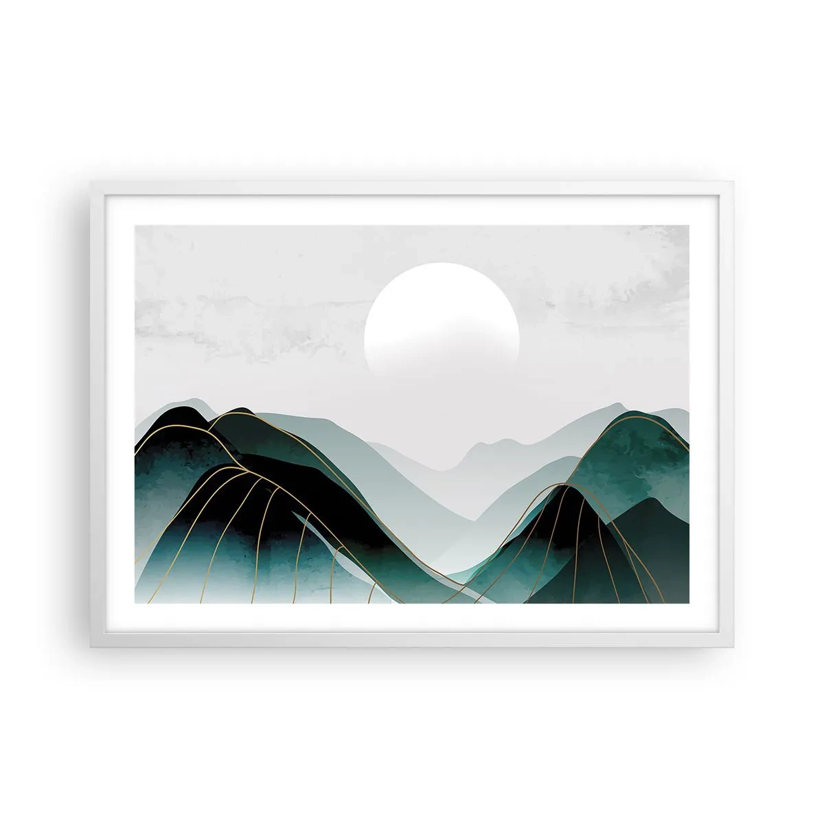 Poster in cornice bianca - In tutta la maestà - 70x50 cm