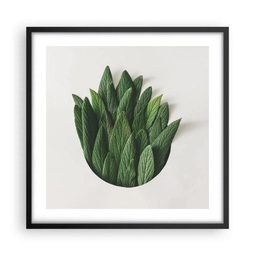 Poster in cornice nera - Curiosità irrefrenabile - 50x50 cm