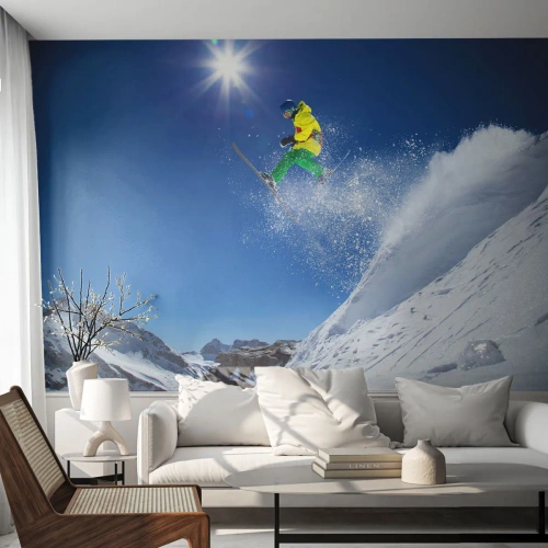 Fotomurali Autoadesivo Deluxe Sticker - Ballando con i monti - Sport, Sciare, Inverno - 250x175 cm
