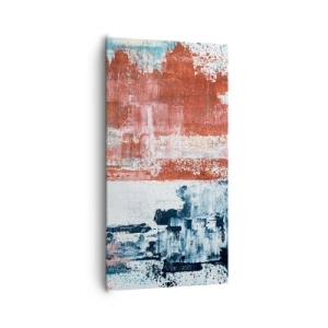 Quadro su tela - Stampe su Tela - Astratto in due metà - 65x120 cm