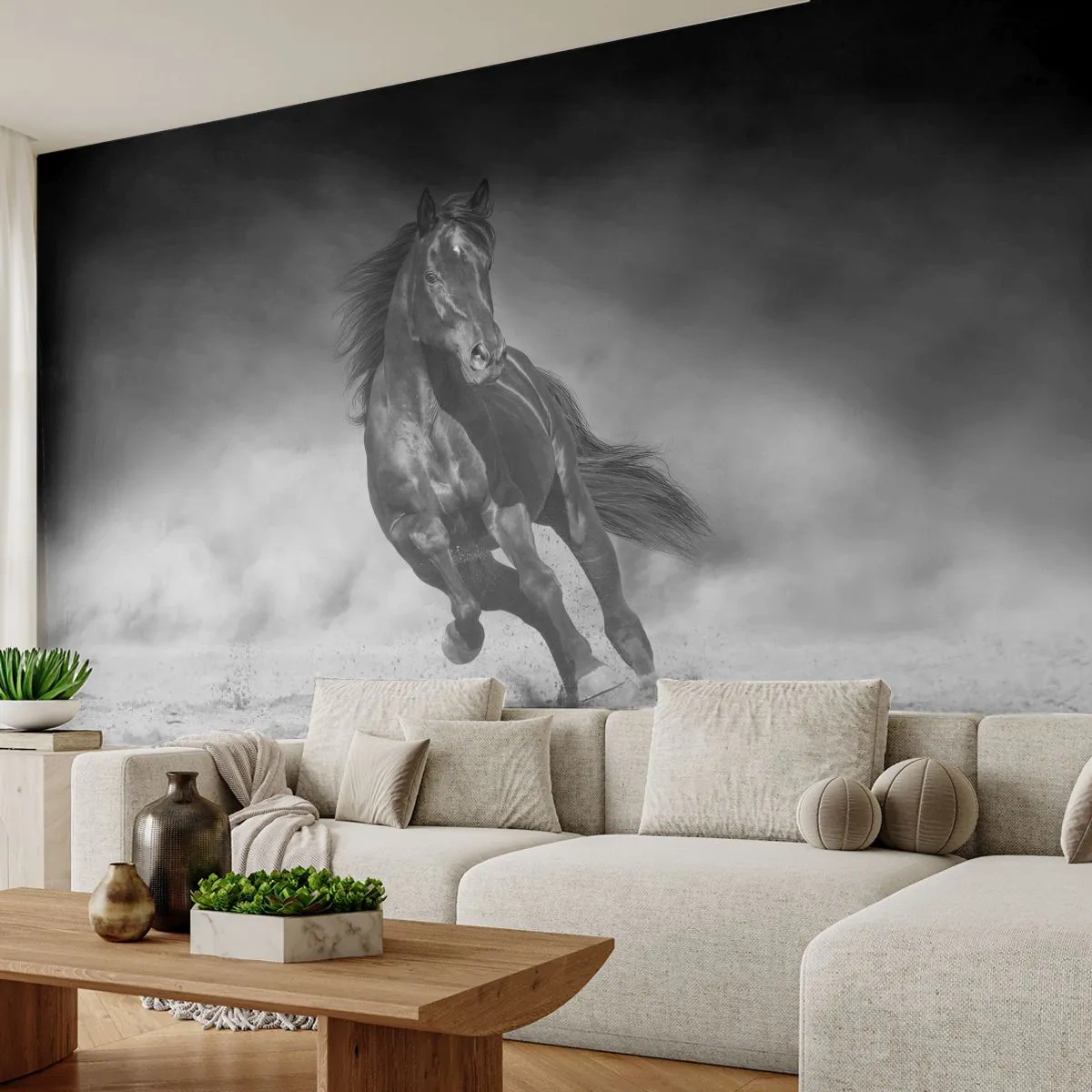 Fotomurali Premium Sand - Degno dell'emiro - Cavallo, Animali, Natura - 100x70 cm