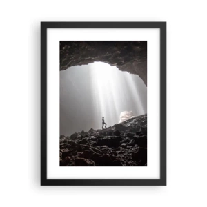 Poster in cornice nera - Grotta luminosa - 30x40 cm