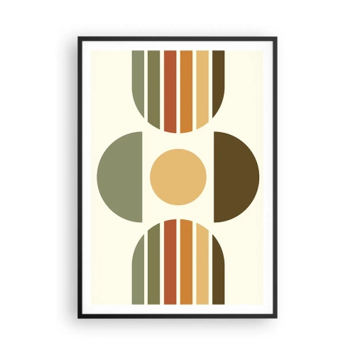 Poster in cornice nera - Nei colori della terra - 70x100 cm