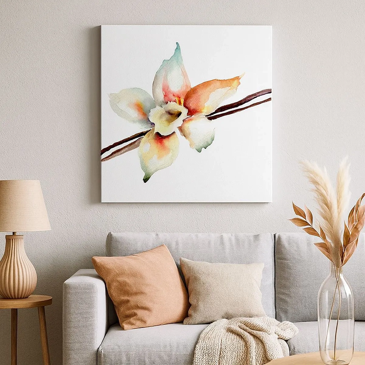 Quadro su tela - Stampe su Tela - Dolcezza versata con la vernice - 30x30 cm