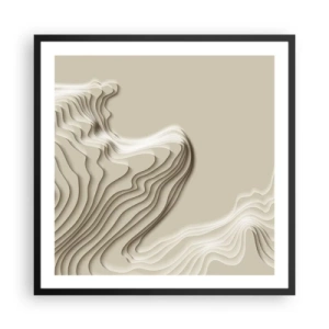 Poster in cornice nera - La topografia dell'arte - 60x60 cm