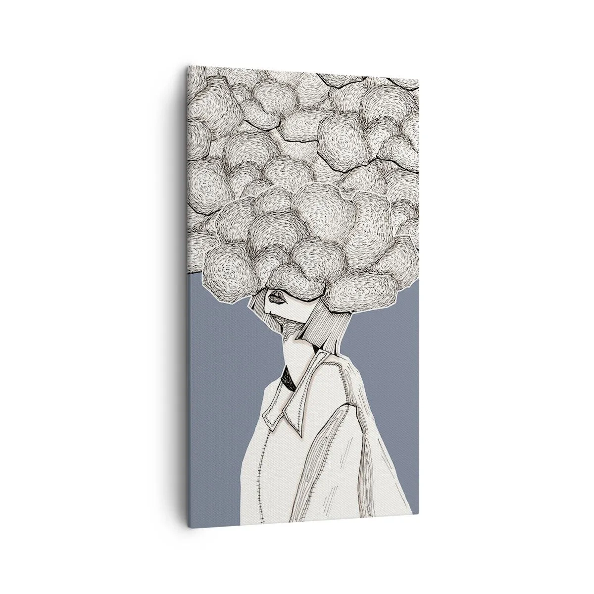 Quadro su tela - Stampe su Tela - Con la testa tra le nuvole - 45x80 cm