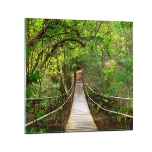 Quadro su vetro - Perché nel giardino crescono i rampicanti - 60x60 cm