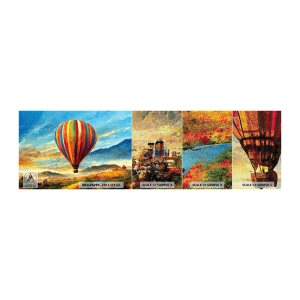 Campione di Fotomurale Premium Canvas - Nel silenzio si vede meglio - Palloncino, Paesaggio, Natura - 100x30 cm