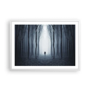 Poster in cornice bianca - E tutto è semplice e chiaro - 70x50 cm