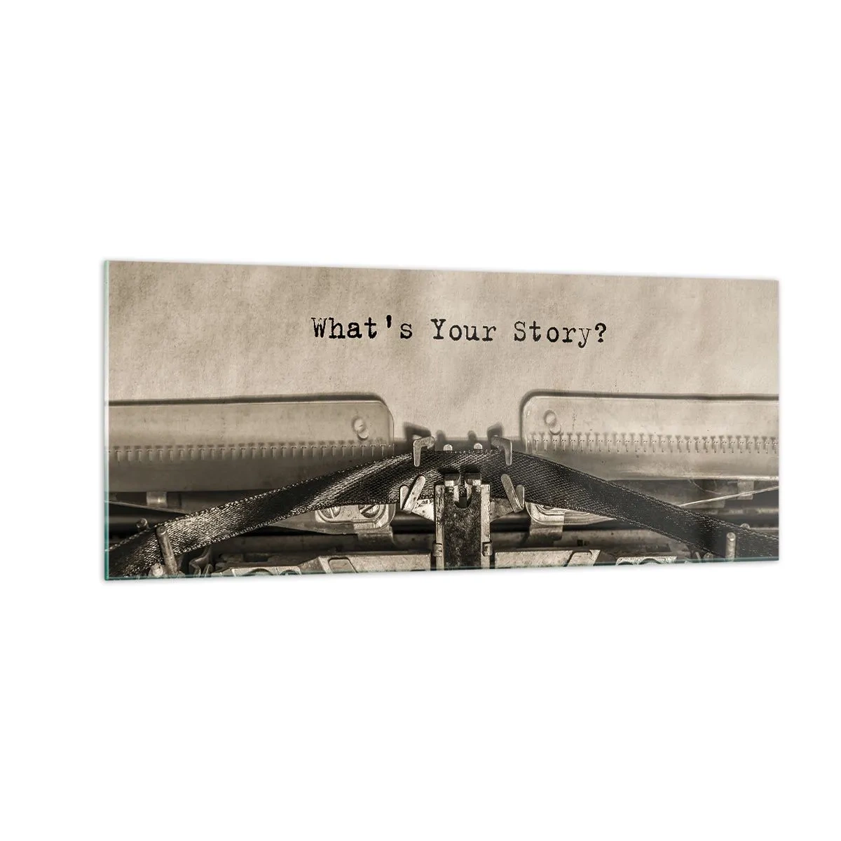 Quadro su vetro - Rispondimi - 100x40 cm