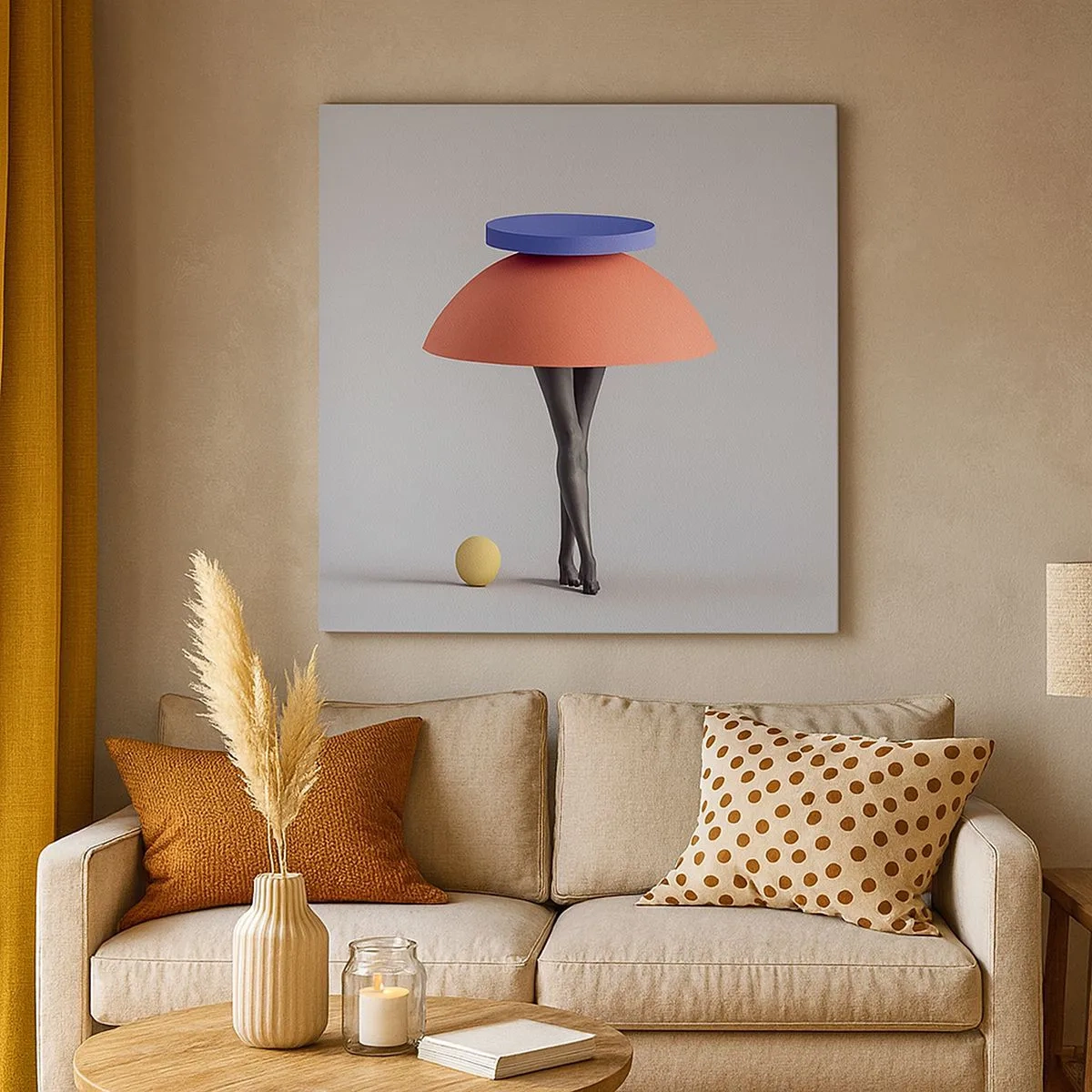 Quadro su tela - Stampe su Tela - Composizione surrealista - 30x30 cm