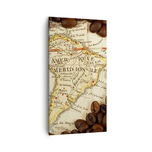 Quadro su tela - Stampe su Tela - Da dove viene il miglior caffè? - 55x100 cm