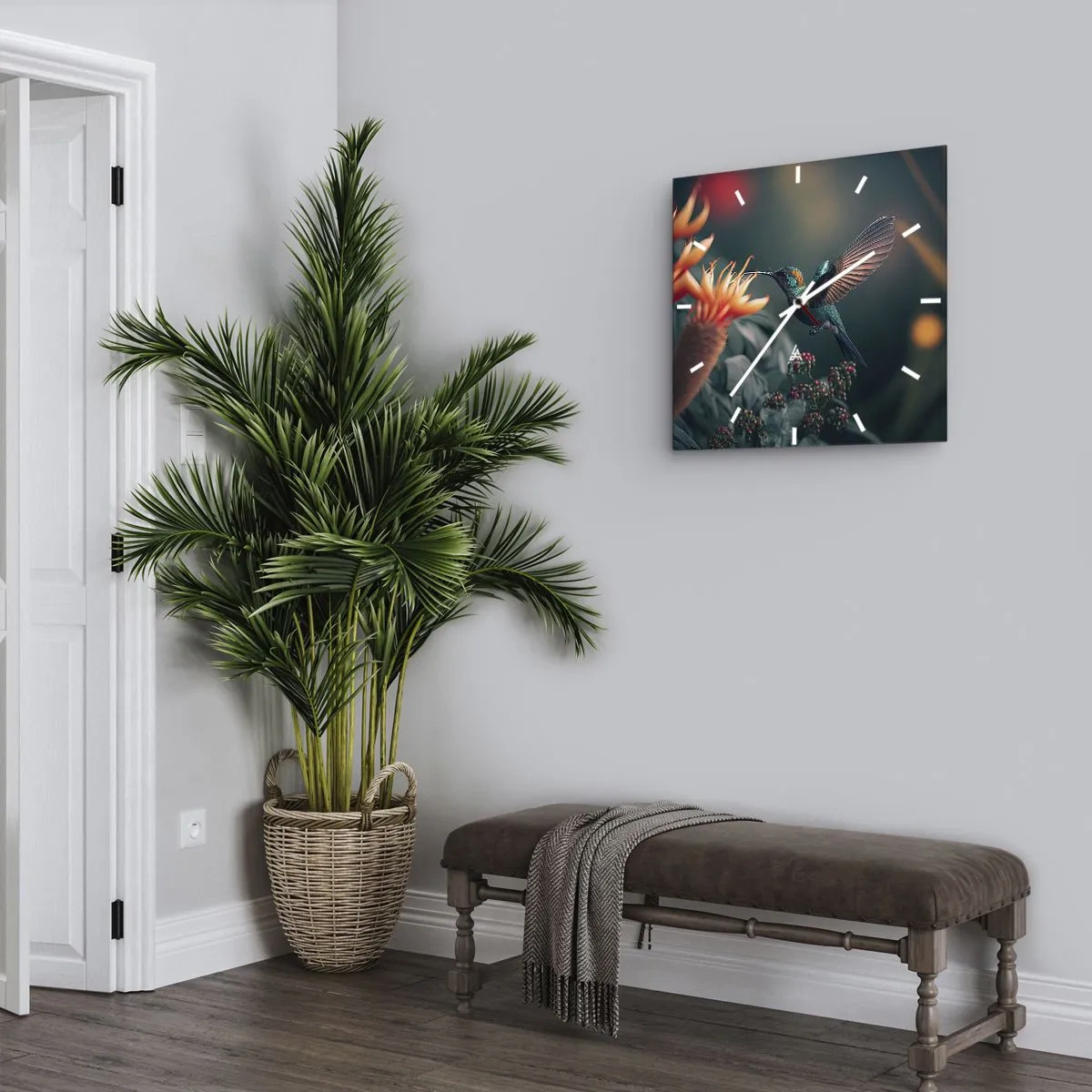 Orologio da parete - Orologio in Vetro - Una vita davvero a colori - 40x40 cm