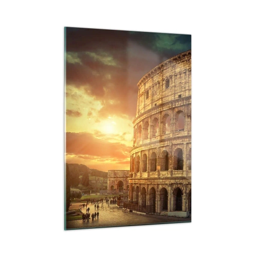 Quadro su vetro - Un'impressione colossale - 50x70cm - Impressione colossale - Decorazione murale moderna per soggiorno e camera da letto ARTTOR