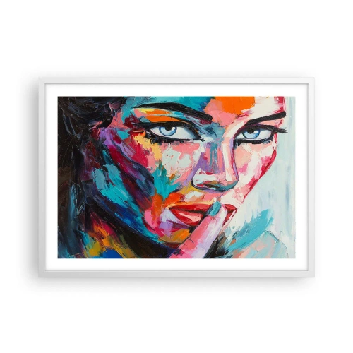 Poster in cornice bianca - Il nostro primo segreto - 70x50 cm