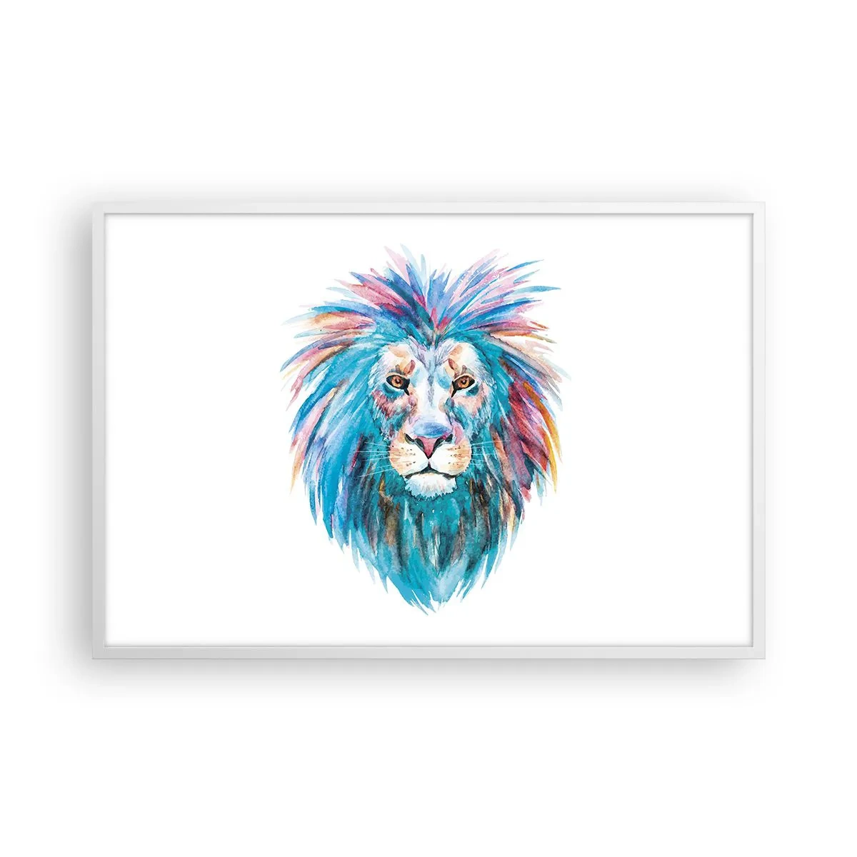 Poster in cornice bianca - Aura elettrizzante - 91x61 cm