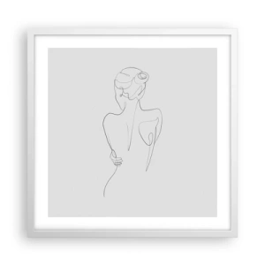 Poster in cornice bianca - La musica del corpo - 50x50 cm