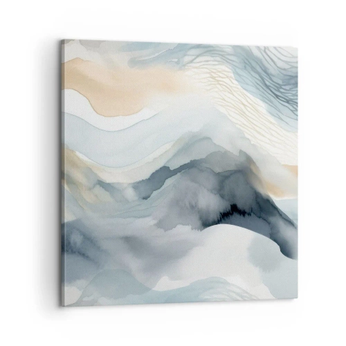 Quadro su tela - Stampe su Tela - Astrazione nevosa e nebbiosa - 60x60 cm