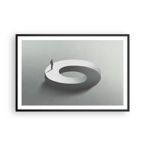 Poster in cornice nera - Prova a cavartela - 91x61 cm