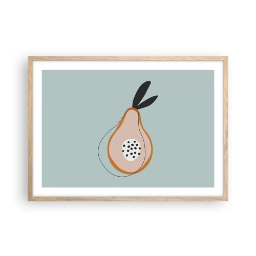 Poster in cornice rovere chiaro - Penetrare la natura delle cose - 70x50 cm