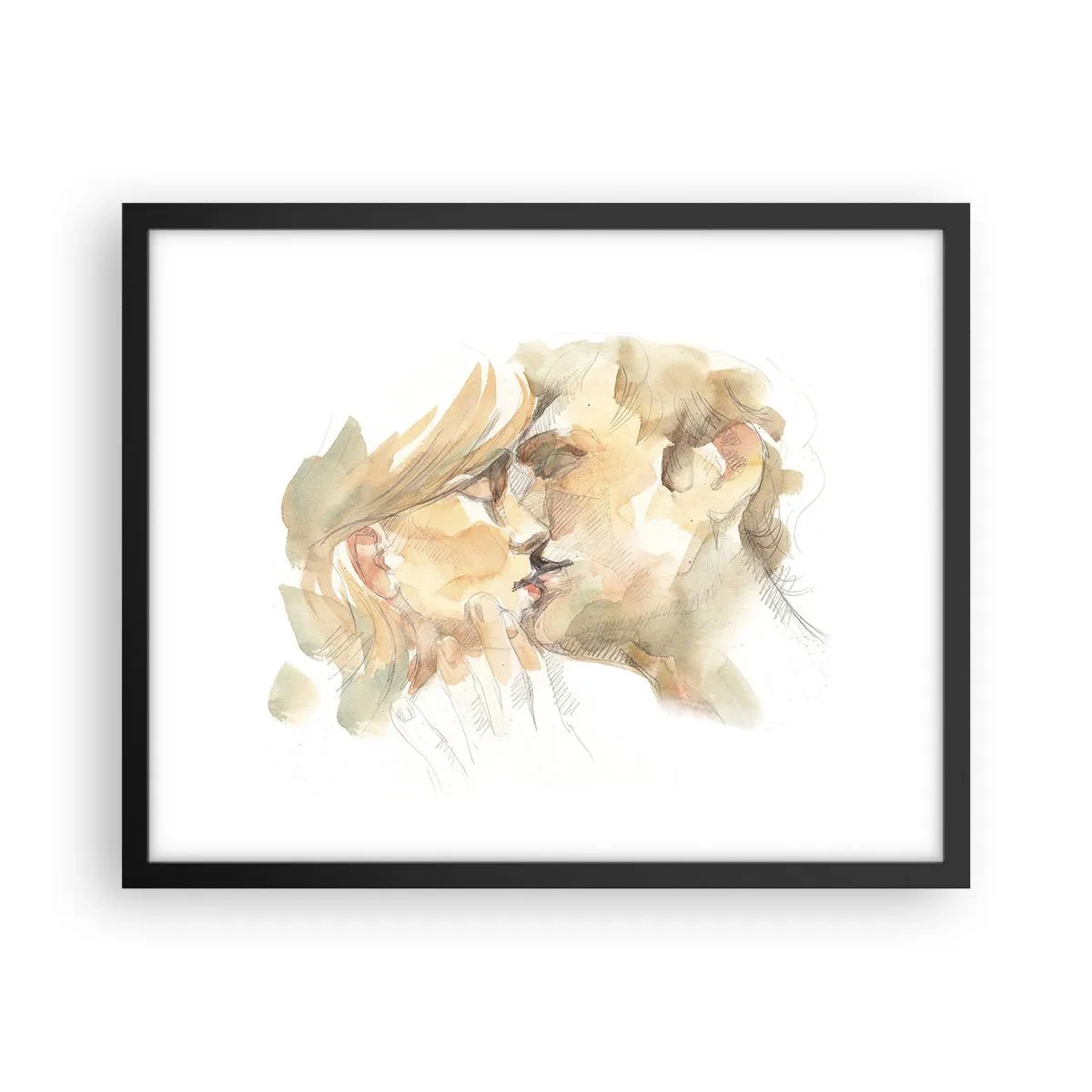 Poster in cornice nera - Sarà l'anima gemella? - 50x40 cm