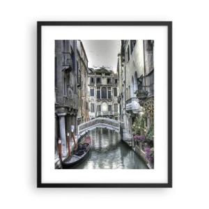 Poster in cornice nera - Da secoli in silenziosa riflessione - 40x50 cm