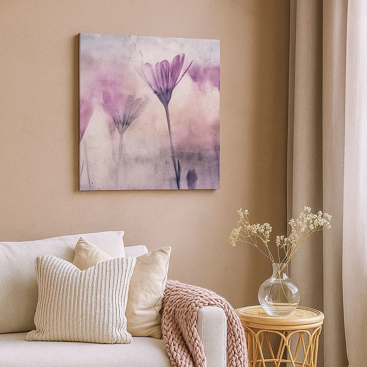 Quadro su tela - Stampe su Tela - Il sogno dei fiori - 30x30 cm