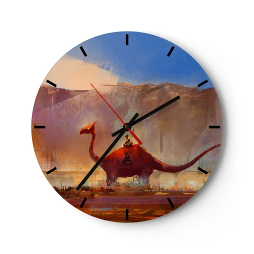 Orologio da parete - Orologio in Vetro - Se non si fossero estinti - 40x40 cm