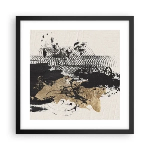 Poster in cornice nera - Composizione con passione - 40x40 cm