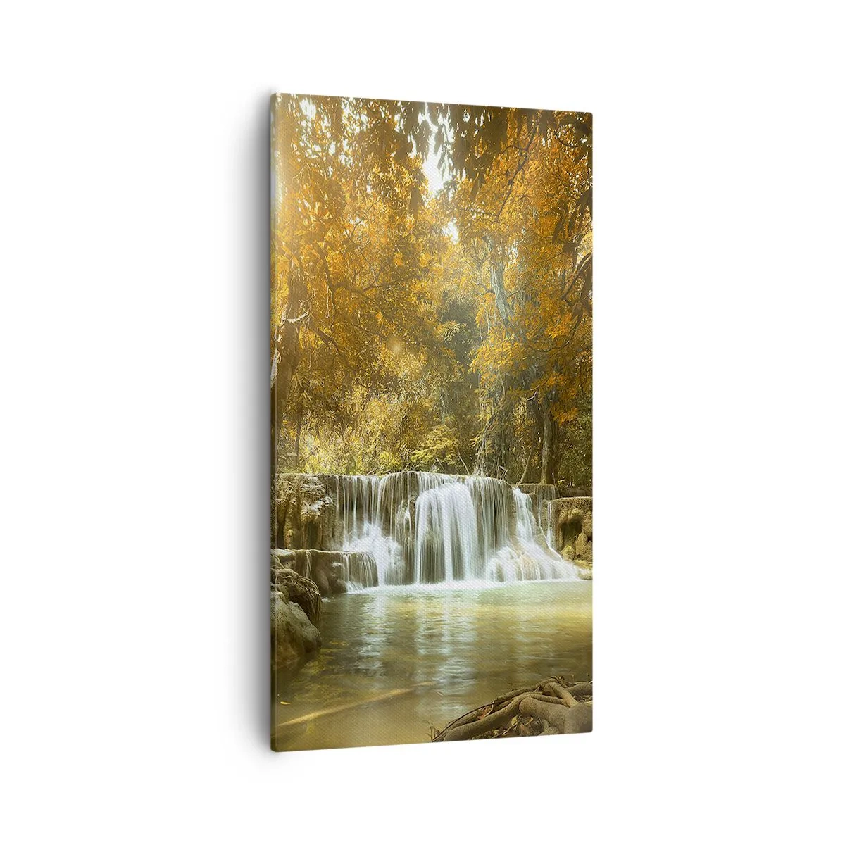 Quadro su tela - Stampe su Tela - Cascata nel parco - 55x100 cm