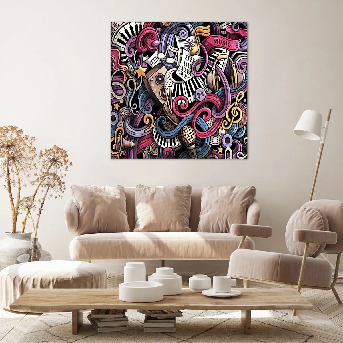 Quadro su tela - Stampe su Tela - Melodia complicata - 40x40 cm
