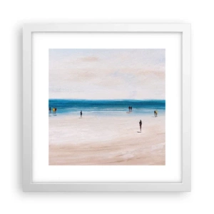 Poster in cornice bianca - Un bisogno naturale - 30x30 cm